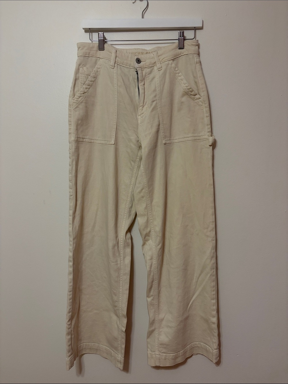 AMERICAN EAGLE OUTFITTERS Stretch Super High-Rise Baggy Wide Leg Painter Pants 👖